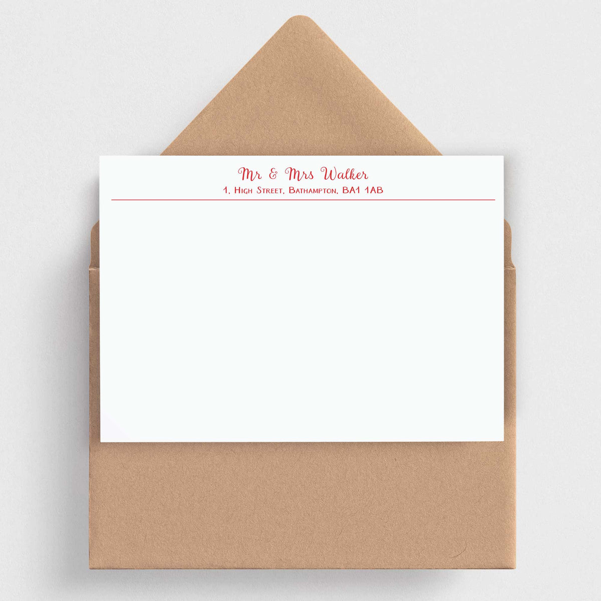 Personalised Correspondence Cards