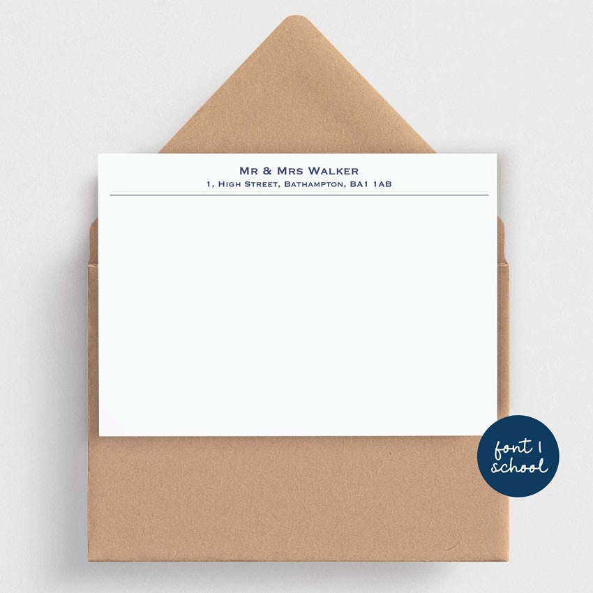 Personalised Correspondence Cards Made to Order - Custom Note Cards
