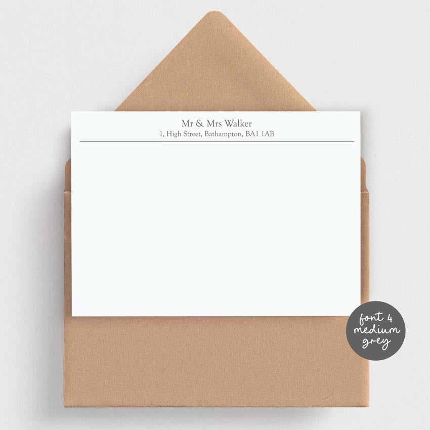 personalised correspondence cards