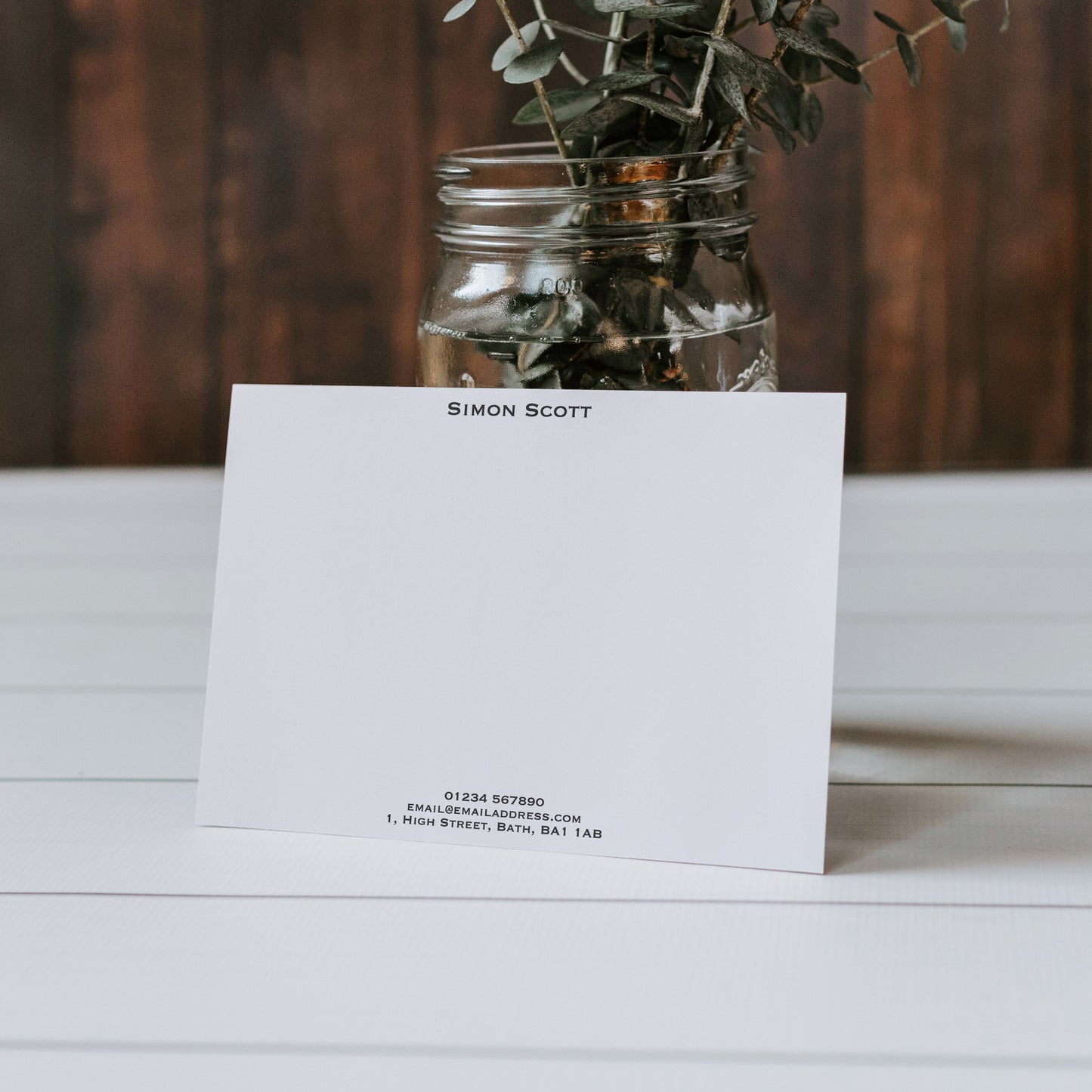 Classic Personalised Note Cards