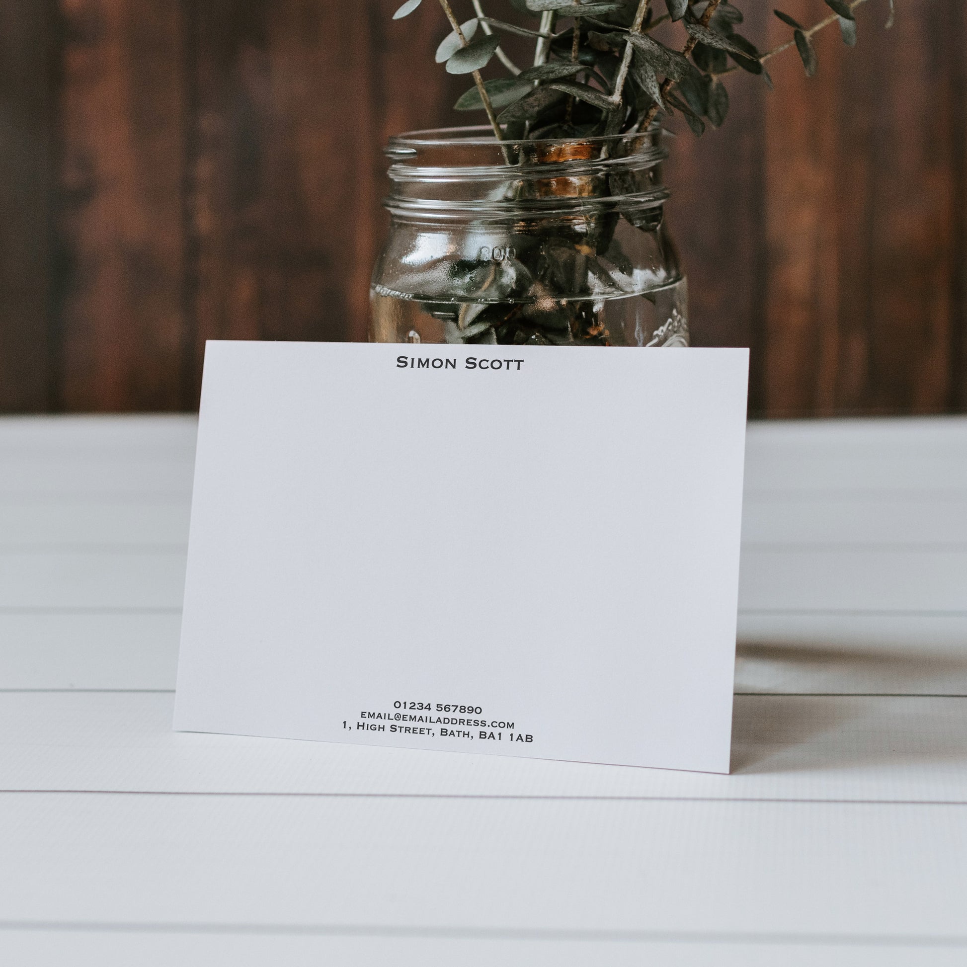 Classic Personalised Note Cards