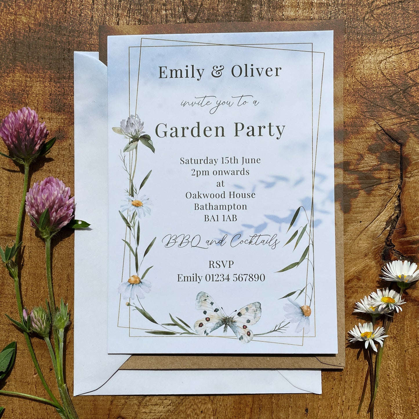 Wild Flowers Party Invitation