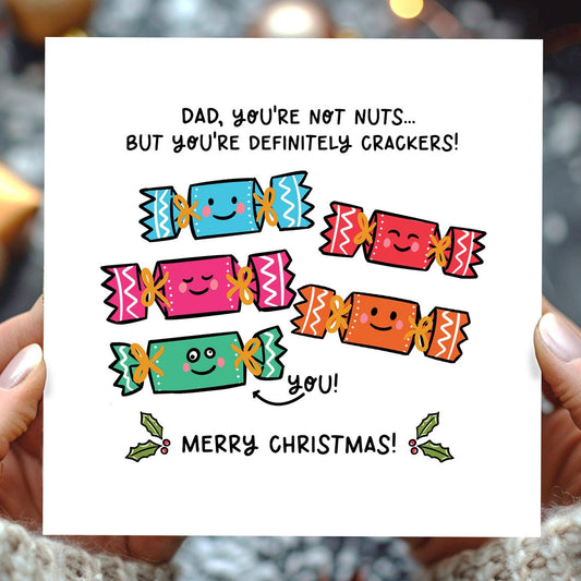 youre crackers Christmas card